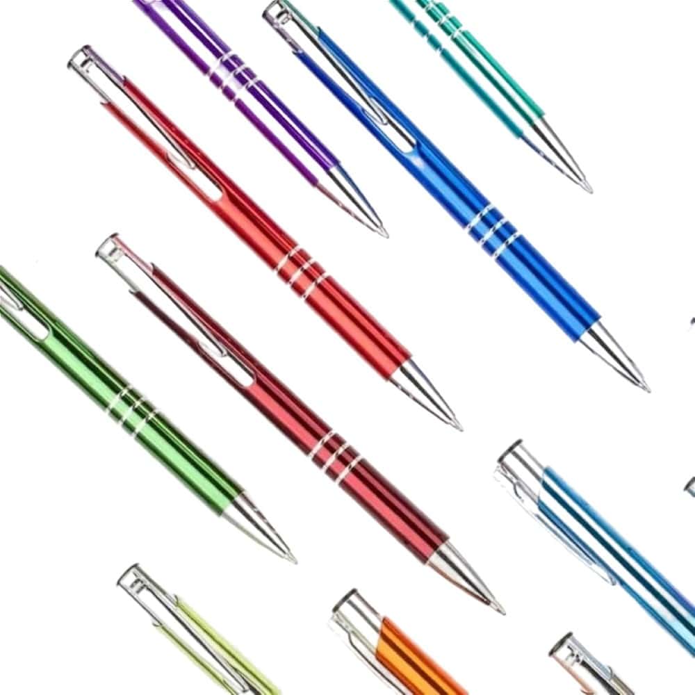 aluminumpen silver 3silverstrips colors