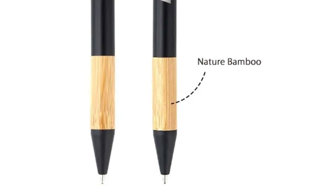 bambooaluminumpen black front1
