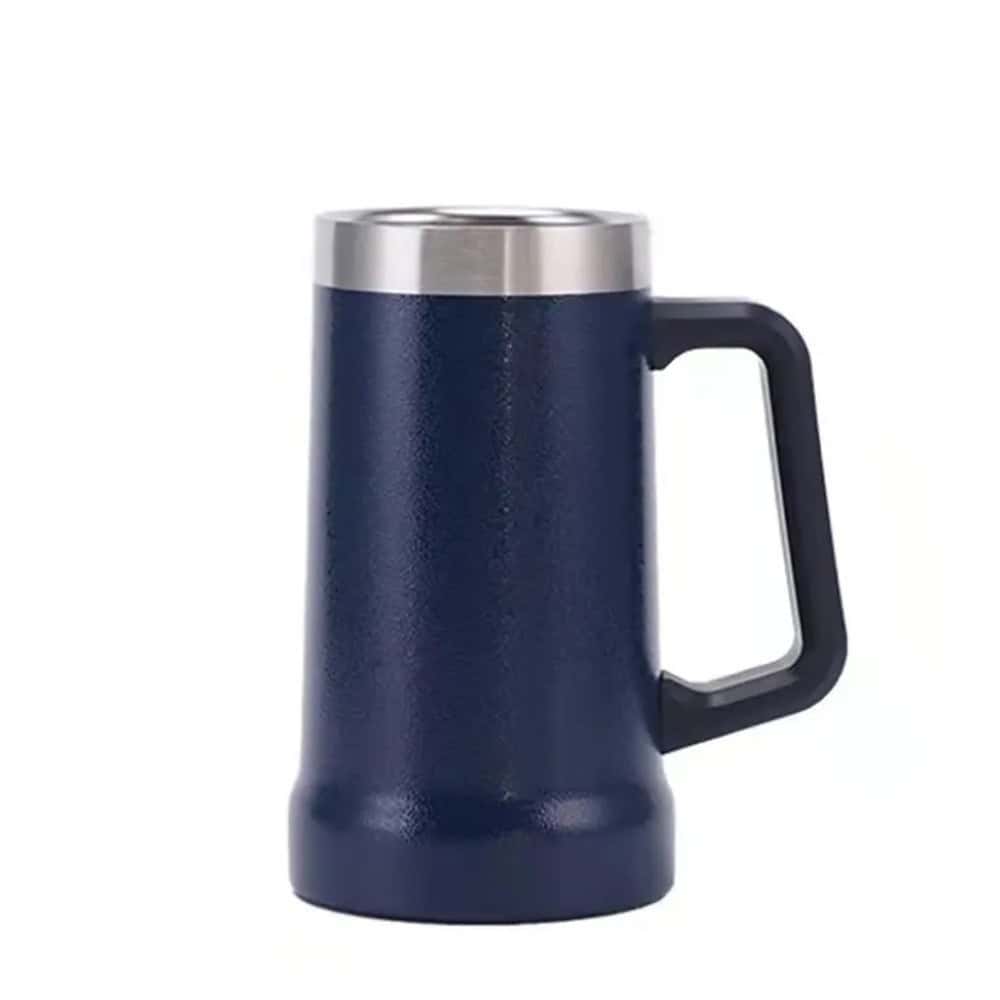 beermug stainlesssteel navy front