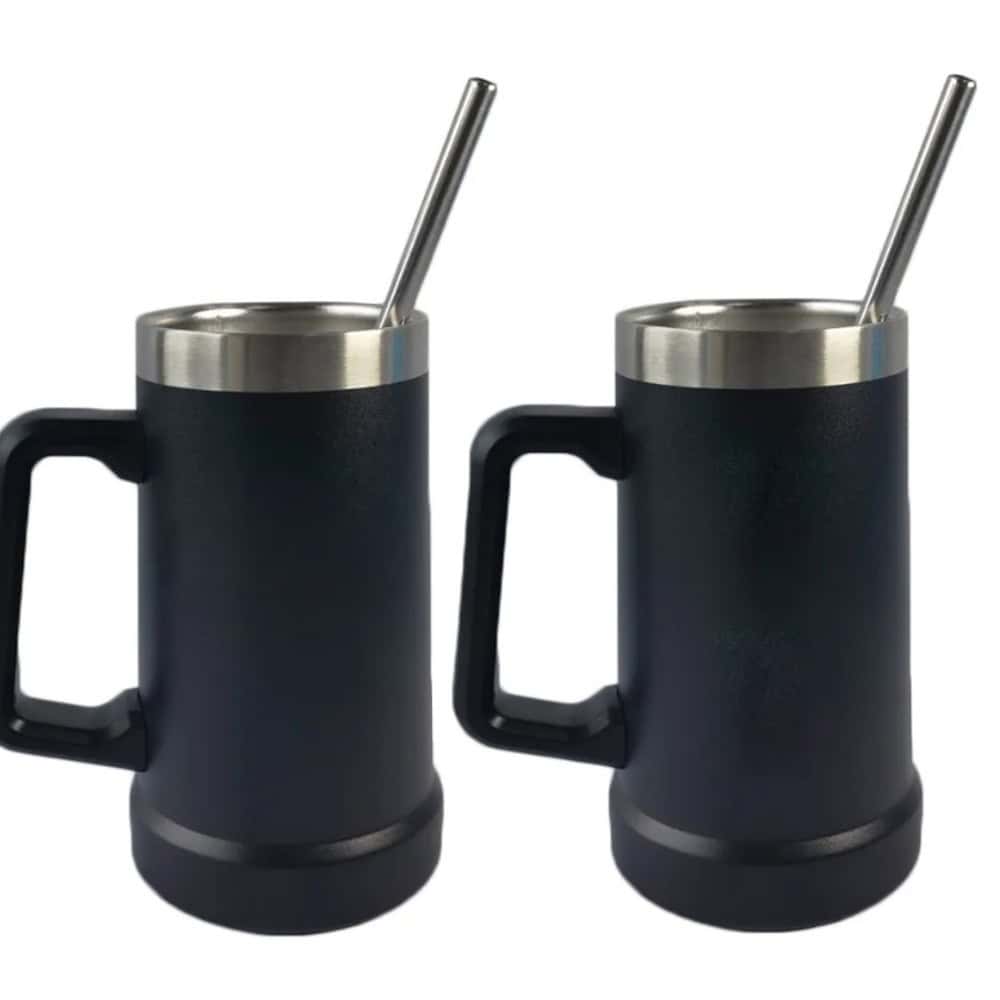 beermug stainlesssteel straw