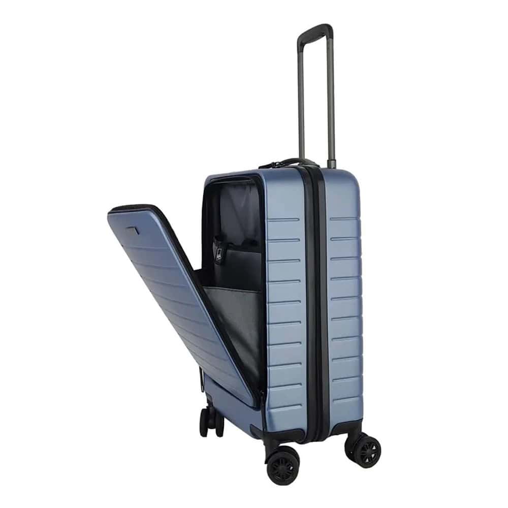 carryonluggage blue frontpocket