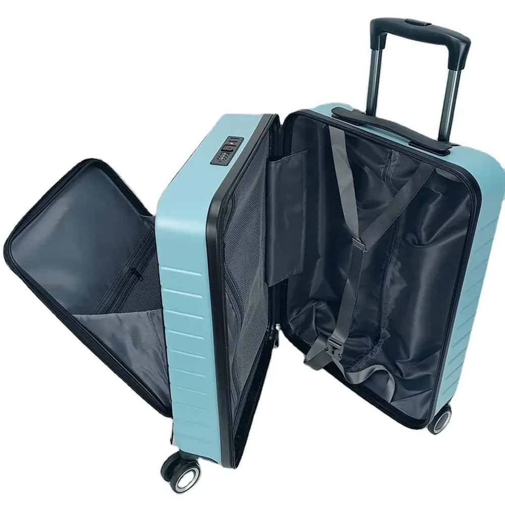 carryonluggage green lining
