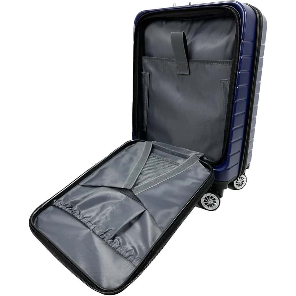 carryonluggage navy frontpocket