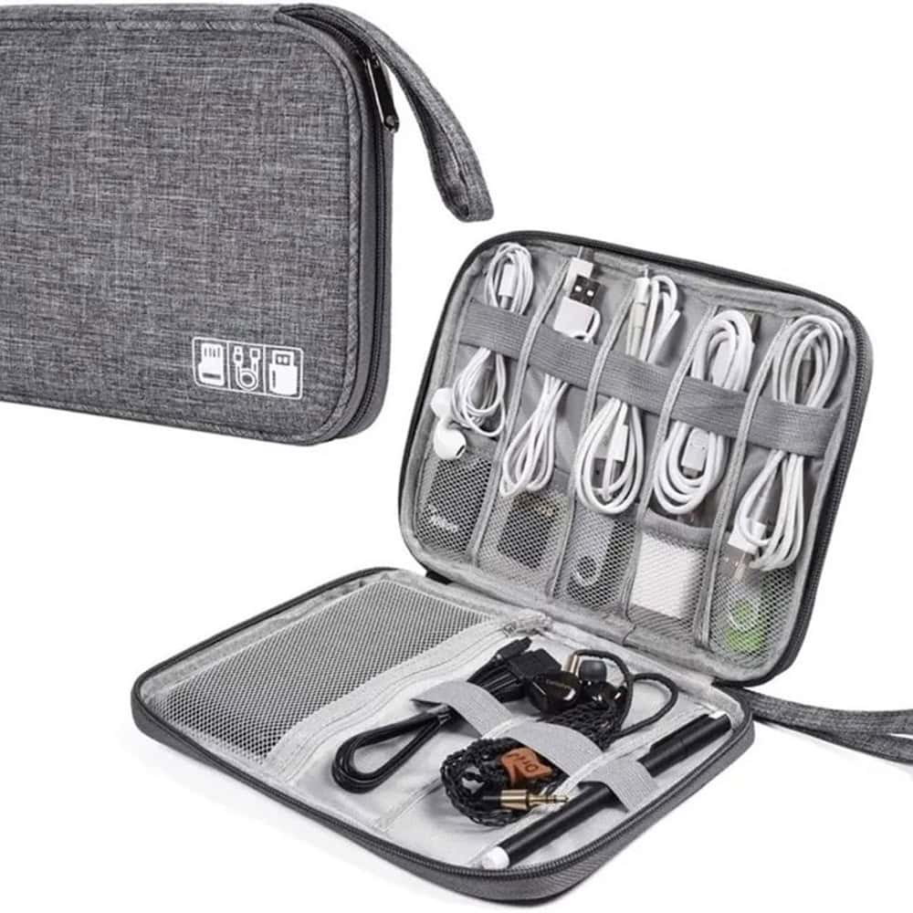 electroniccableorganizerbag grey front
