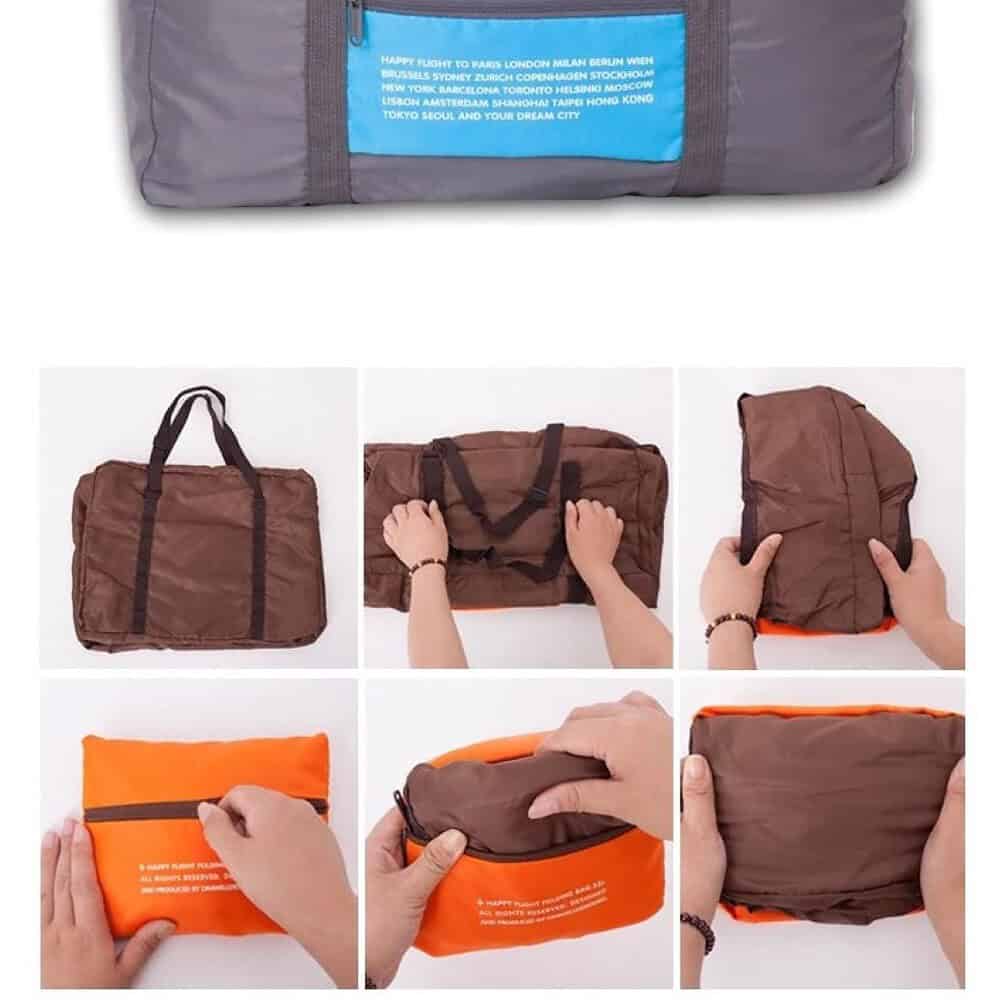 foldabletravelguffelbag colors folded
