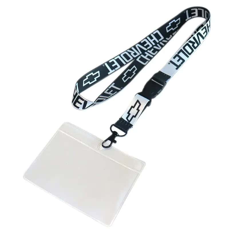 lanyard saftyclip cardholder