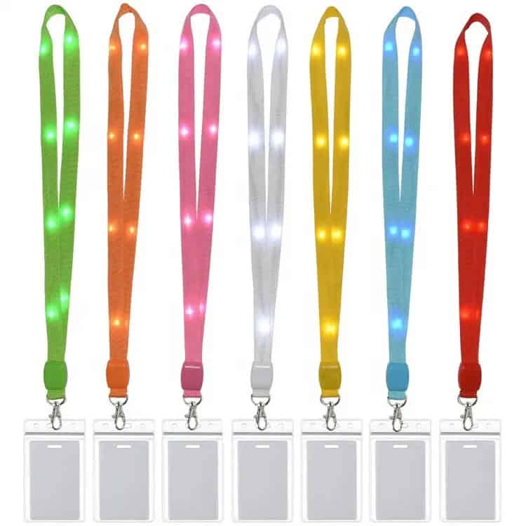 ledlanyard lightup plasticcardholder