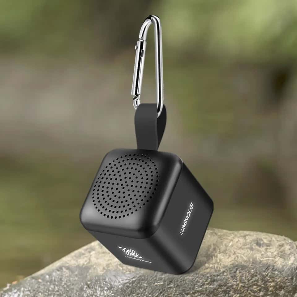 miniwirelessspeaker black keychain