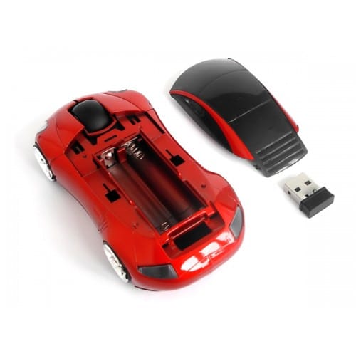 mouse carshaped red top