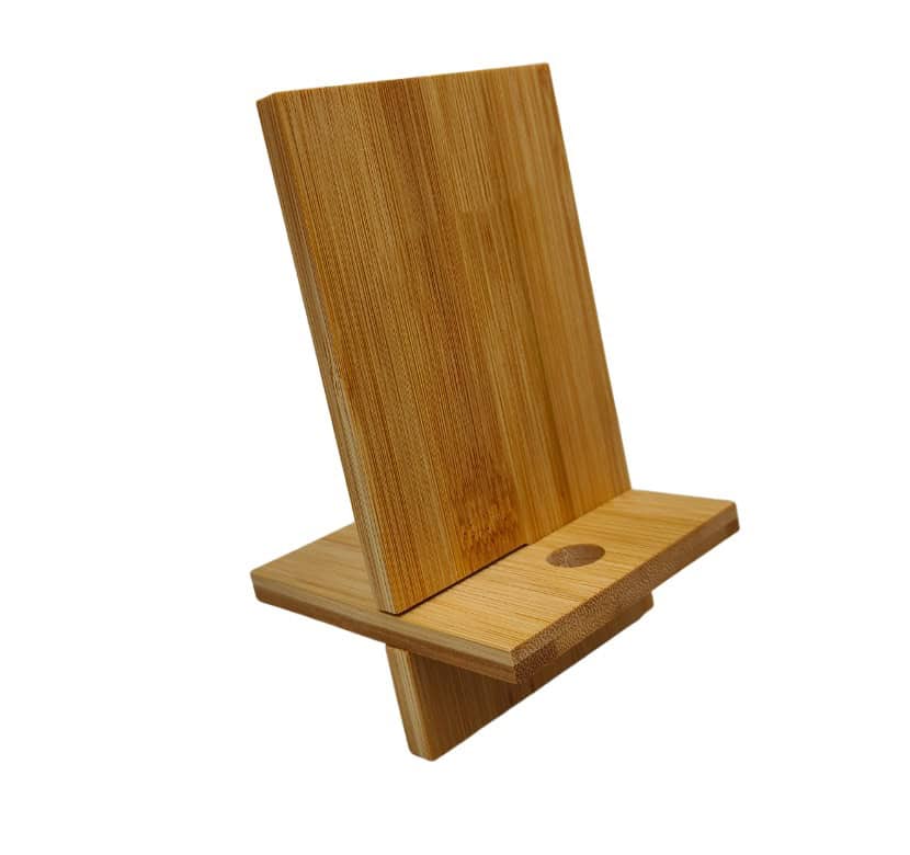 phonestand bamboo side