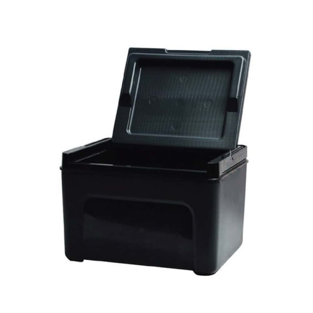 plasticcoolerbox 11L black front