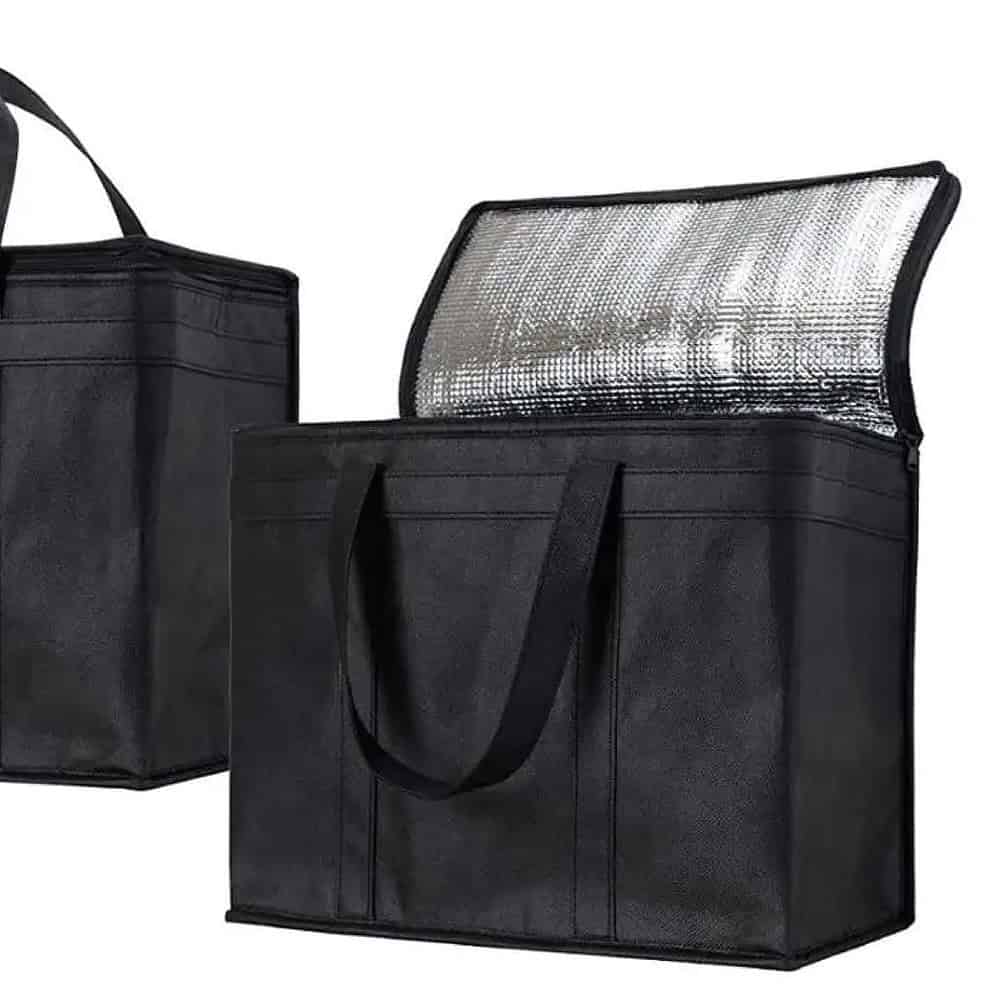 spunbondshoppingbag black front