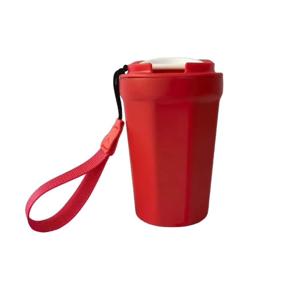 stainlesssteeltumbler lanyard red front