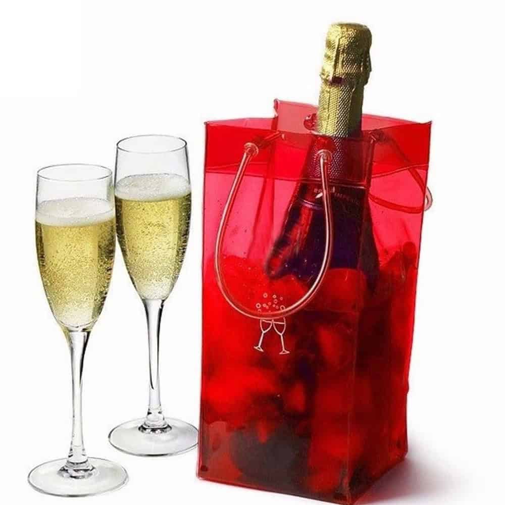winebag pvc red