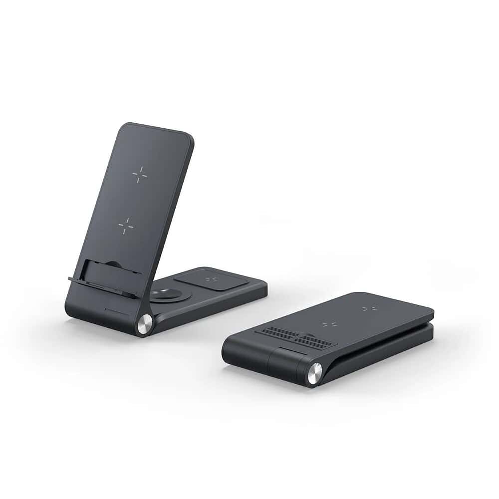 wirelesschargingstation black foldable