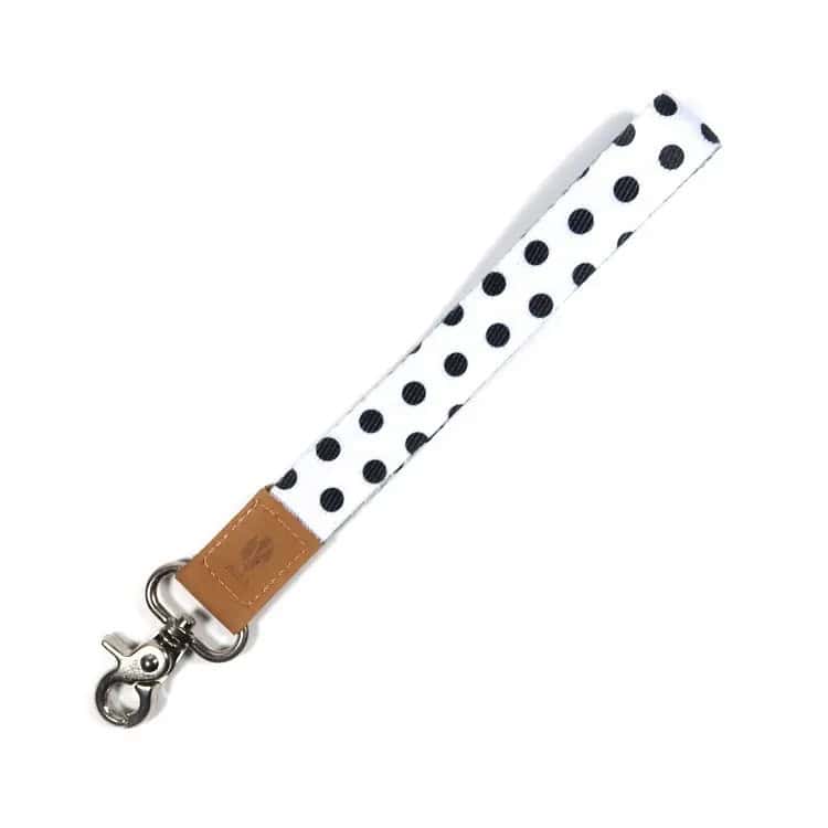 wristlanyard short blackandwhite