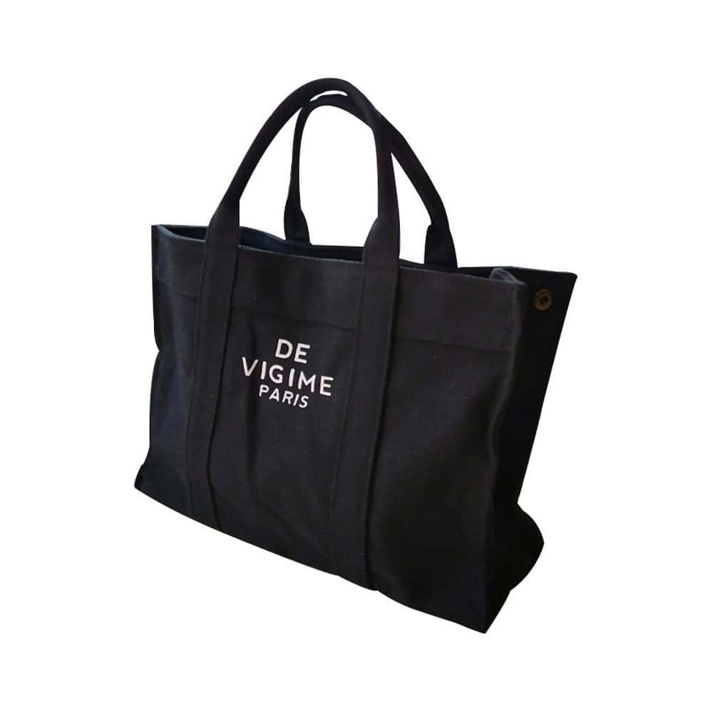 canvastotebag black front