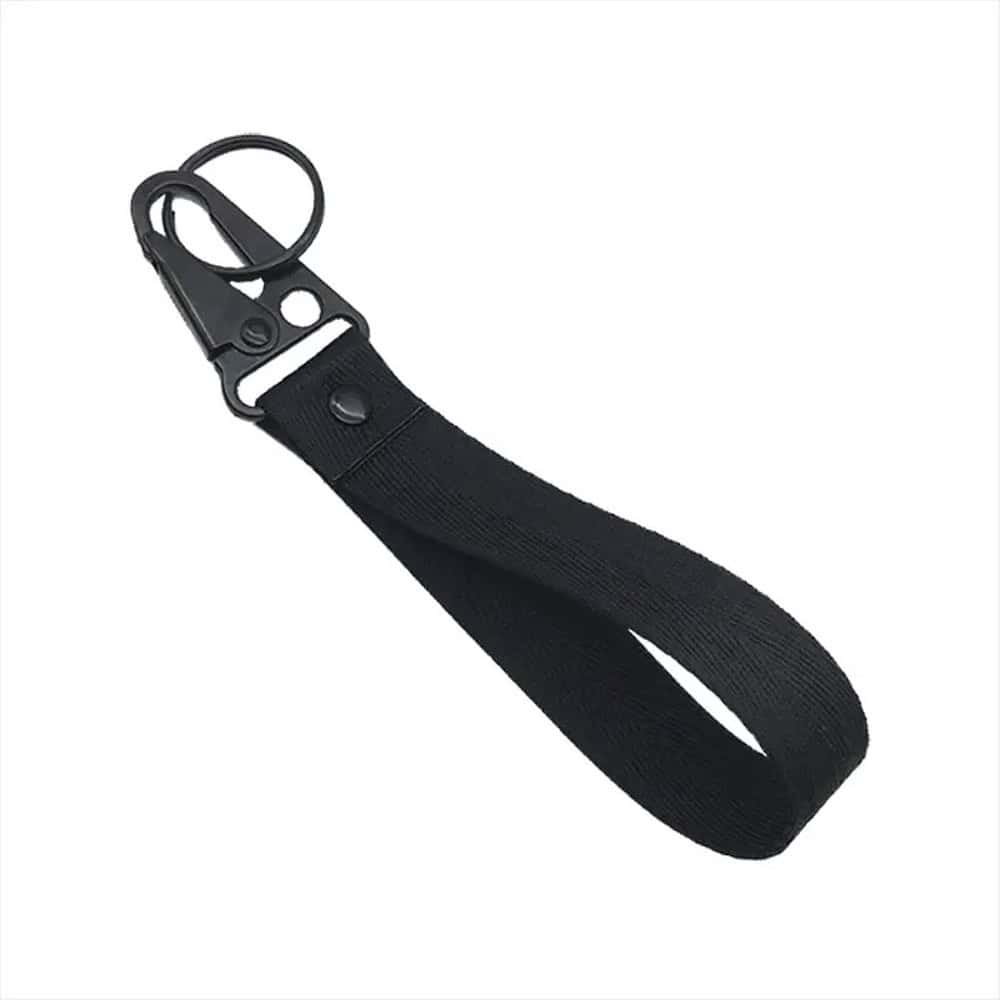 fabrickeychain black front