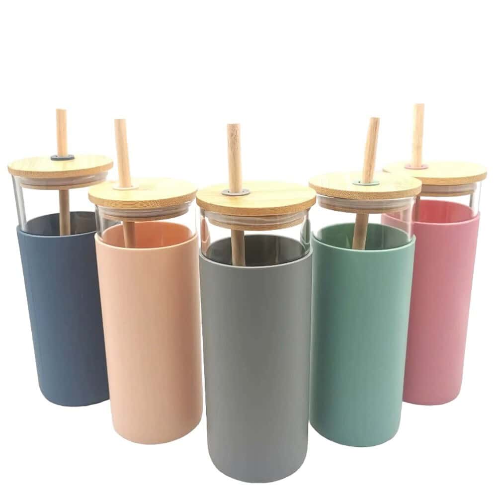 glassbottle siliconesleeves straw