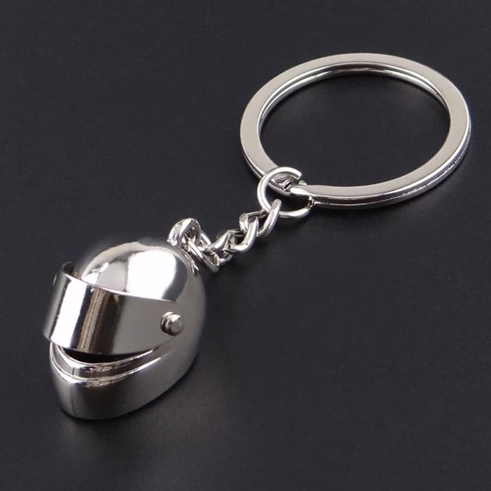 helmetkeychain silver side