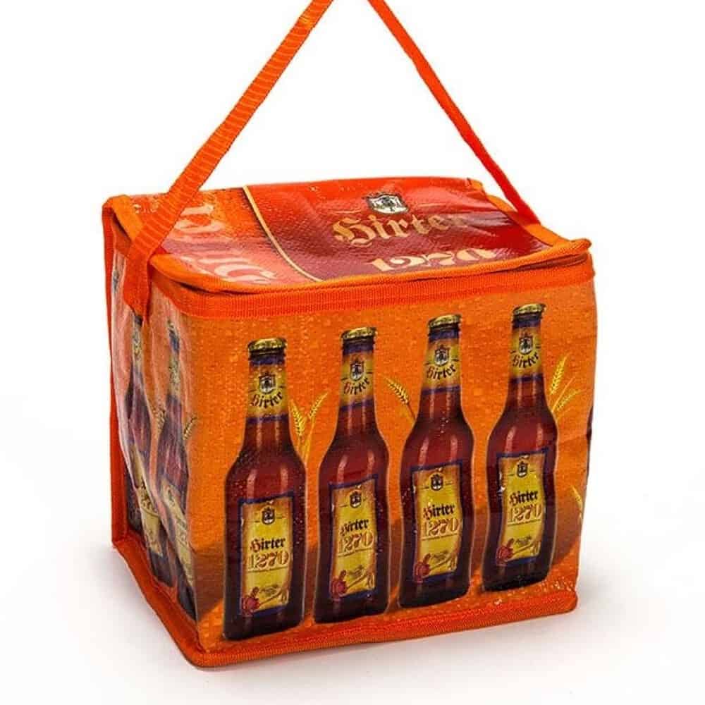 laminatedcoolerbag orange front
