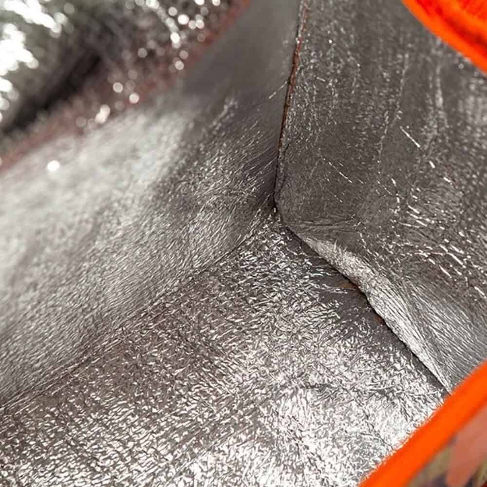 laminatedcoolerbag orange inside