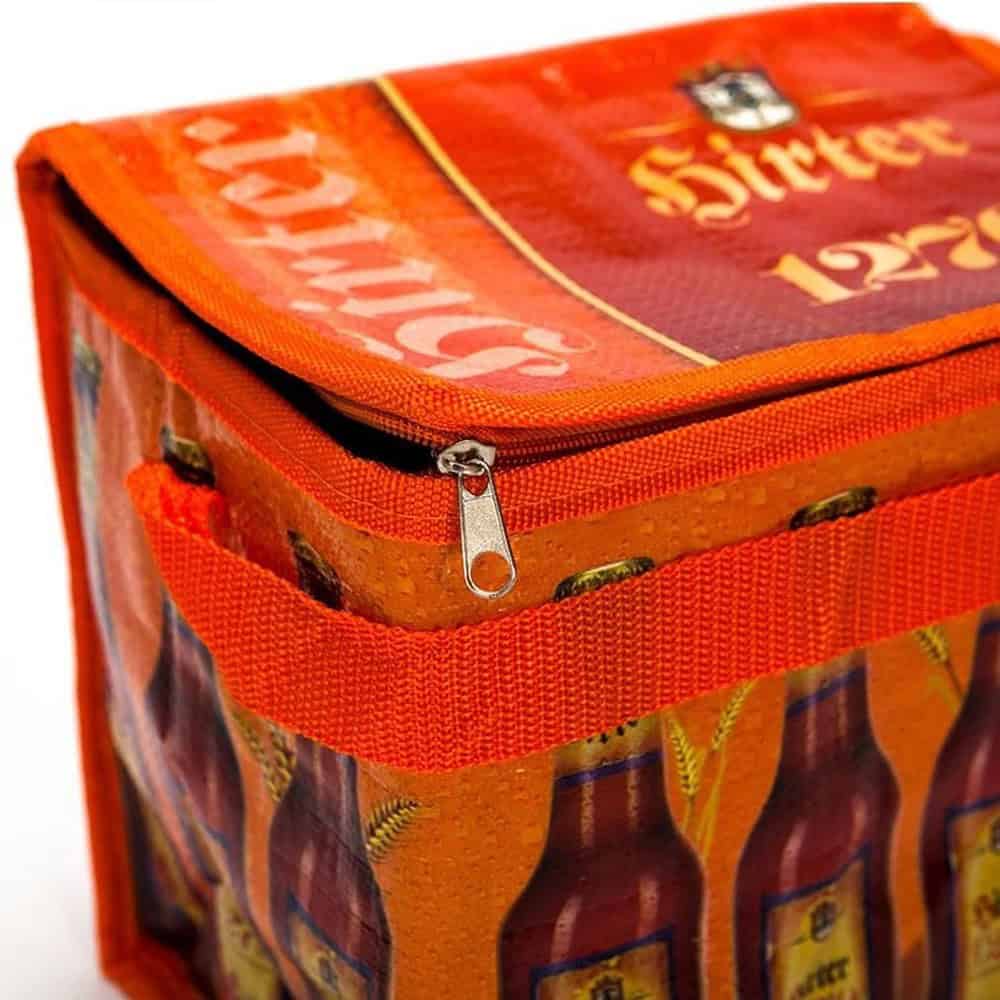 laminatedcoolerbag orange side