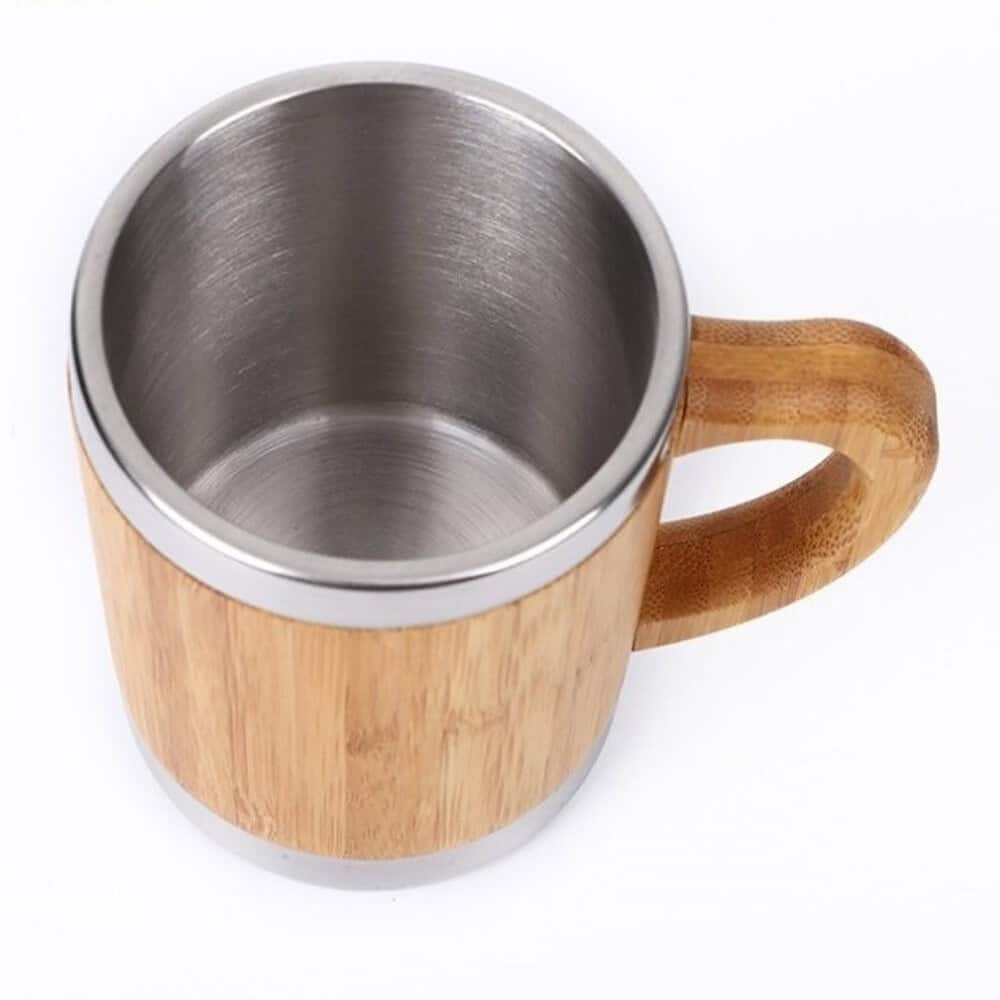stainlesssteelmug bamboo top