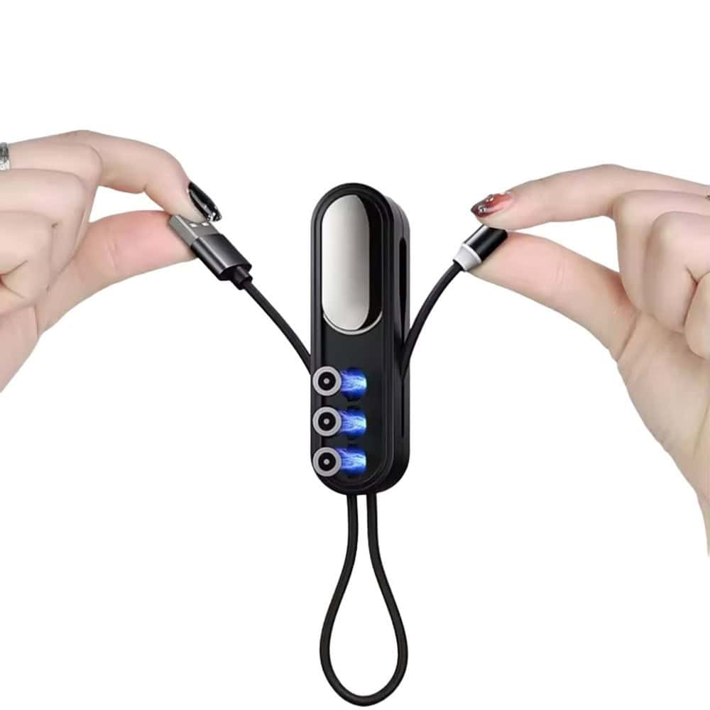 magneticchargingcable black retractable