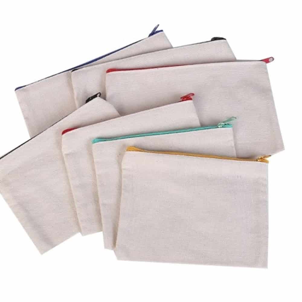 canvaspencilcase white zipper