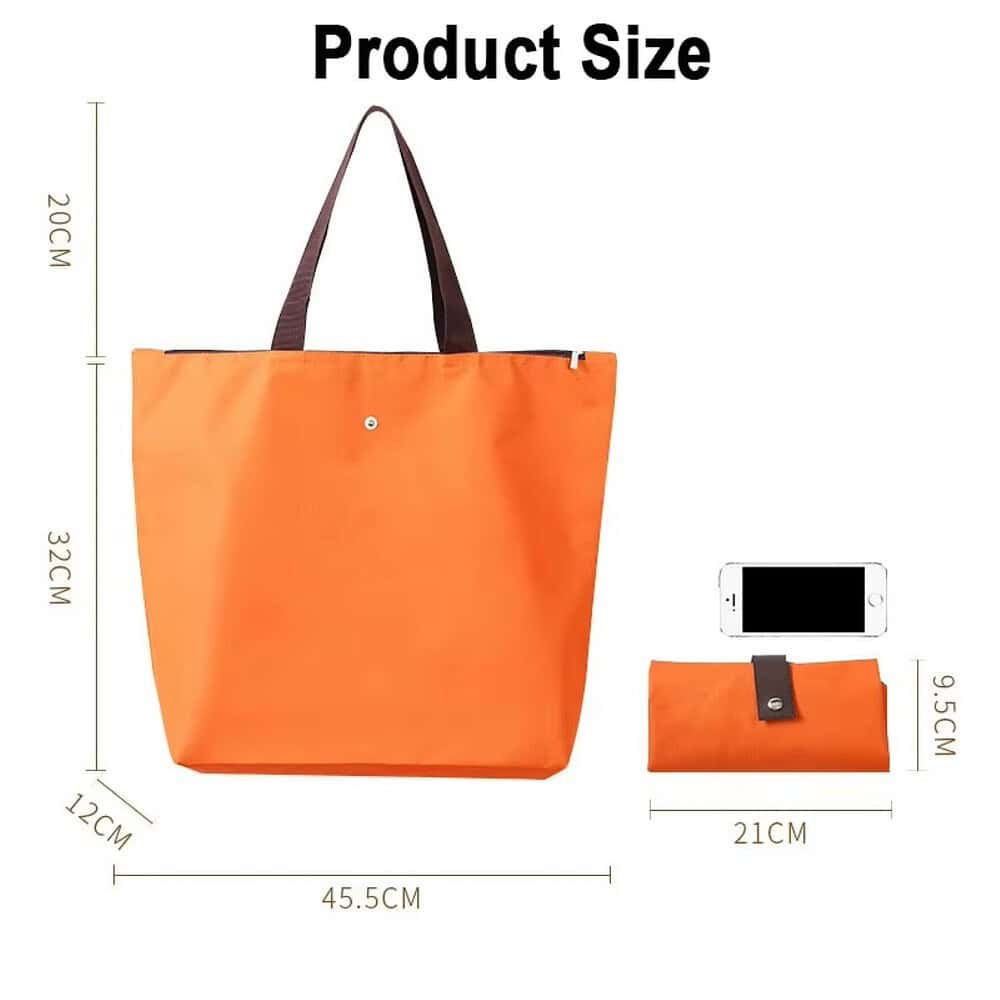 foldablebag orange size