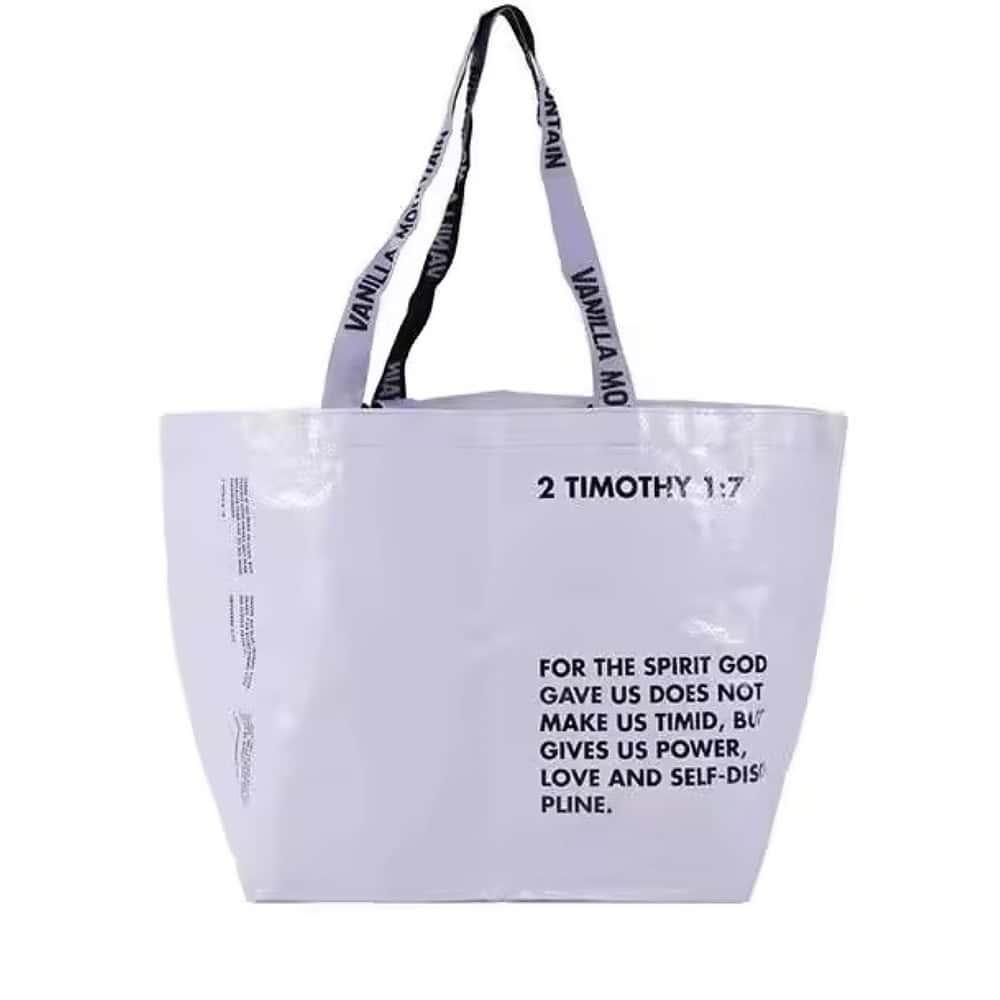 laminatedppwovenbag white front