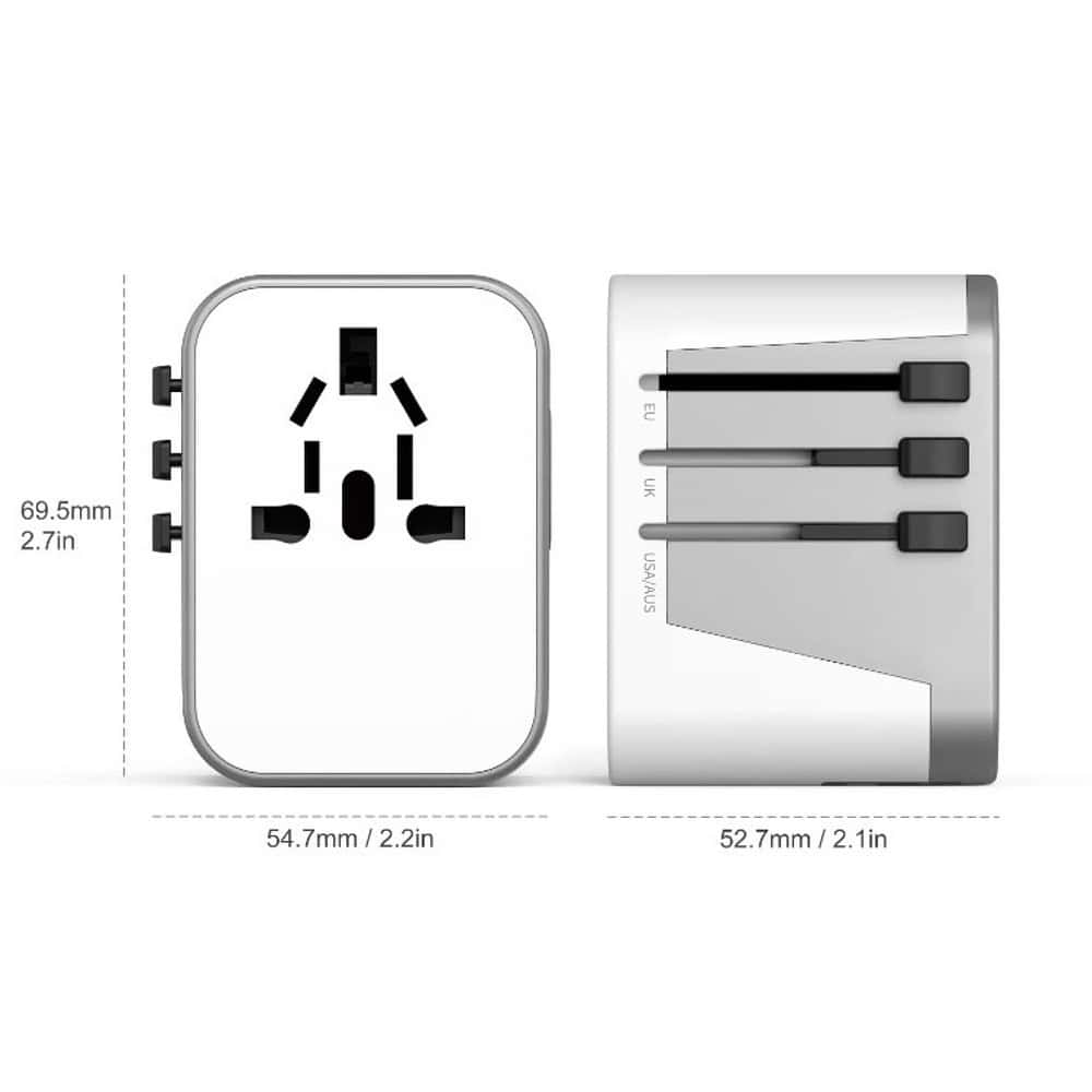 traveladapter typec size
