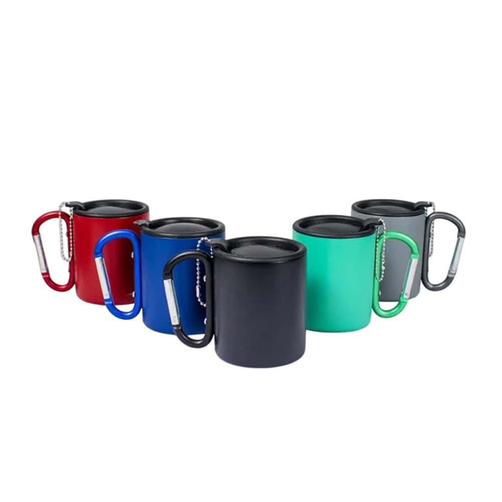 campingmug stainlesssteel carabiner