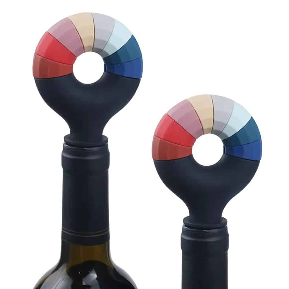 colorfulwinestopper black colorful